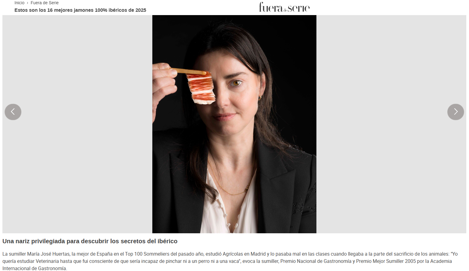 Jamón bellota 100 Aljomar Fuera de Serie